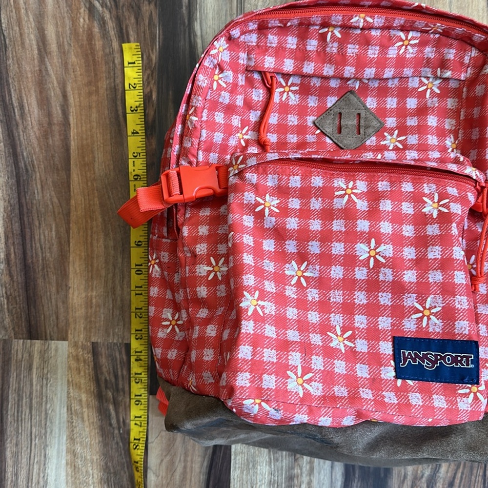 JanSport Daisy Dark Suede Trim Backpack - Picture 3 of 11